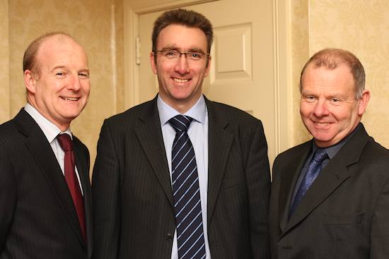 Garth Boyd, centre, President, NIGTA with Gerry Maguire, left, Managing Director, Linden Foods and Frank Foster, Linden Foods, Guest Speaker at the NIGTA AGM. Garth Boyd, centre, President, NIGTA with Gerry Maguire, left, Managing Director, Linden Foods and Frank Foster, Linden Foods, Guest Speaker at the NIGTA AGM.