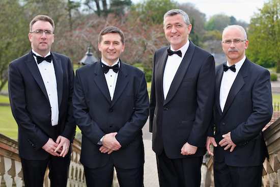 Speakers at the Northern Ireland Grain Trade Association Annual Dinner in the Culloden. Pictured from left: Garth Boyd, Immediate Past President, NIGTA; Declan Billington, President, NIGTA; Sean Crummey; and David Garret, NIGTA.