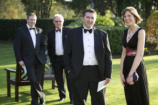 Claudine Heron, President and Declan Billington, former President, Northern Ireland Grain Trade Association with Alan Johnston and Colin Barkley, Speakers at the NIGTA 46th Annual Dinner in Holywood.