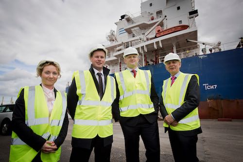 Attending the Trade Awareness course were Pamela McCloskey, Barnett & Hall; David Wylie, Barnett & Hall; Derek Newport, R & H Hall and Robin Irvine, CEO NIGTA.