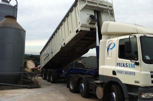 Articulated tipping lorries are very unstable on slopes - when fully loaded they can only sustain a slope of 2.5 degrees.