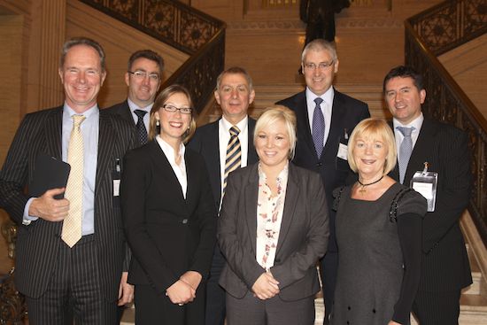 Agriculture Minister Michelle O'Neill with NIGTA Members.